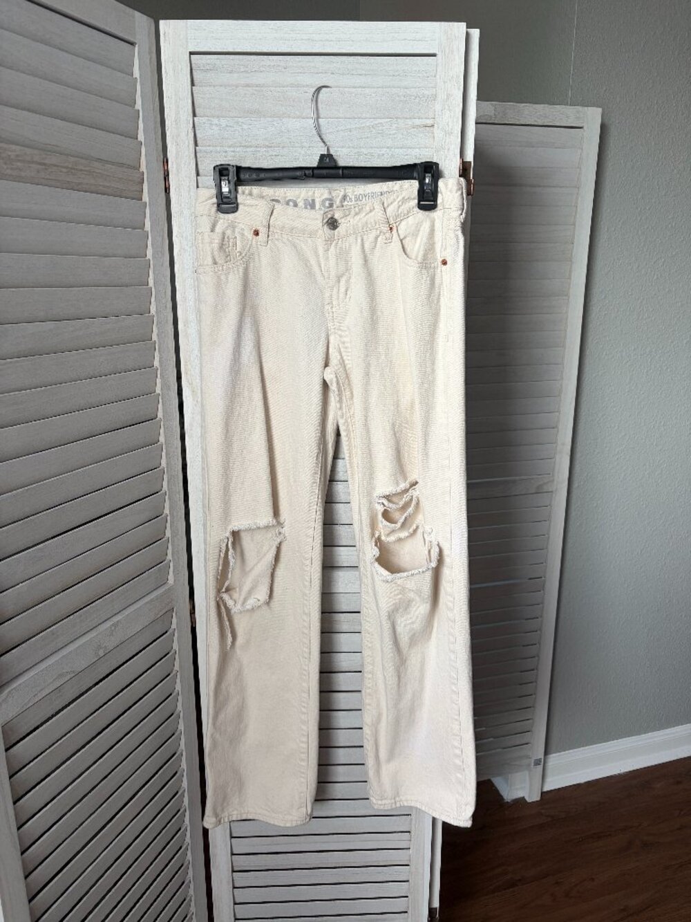 S.O.N.G. 90s Boyfriend Jean Low Rise Cotton Denim Size 5/27